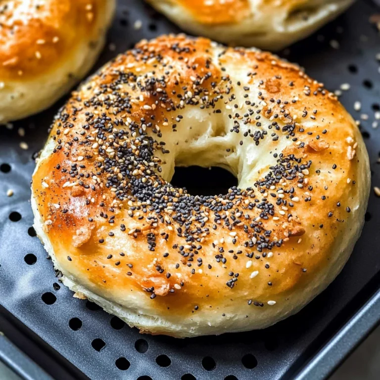 Air Fryer Protein Bagels