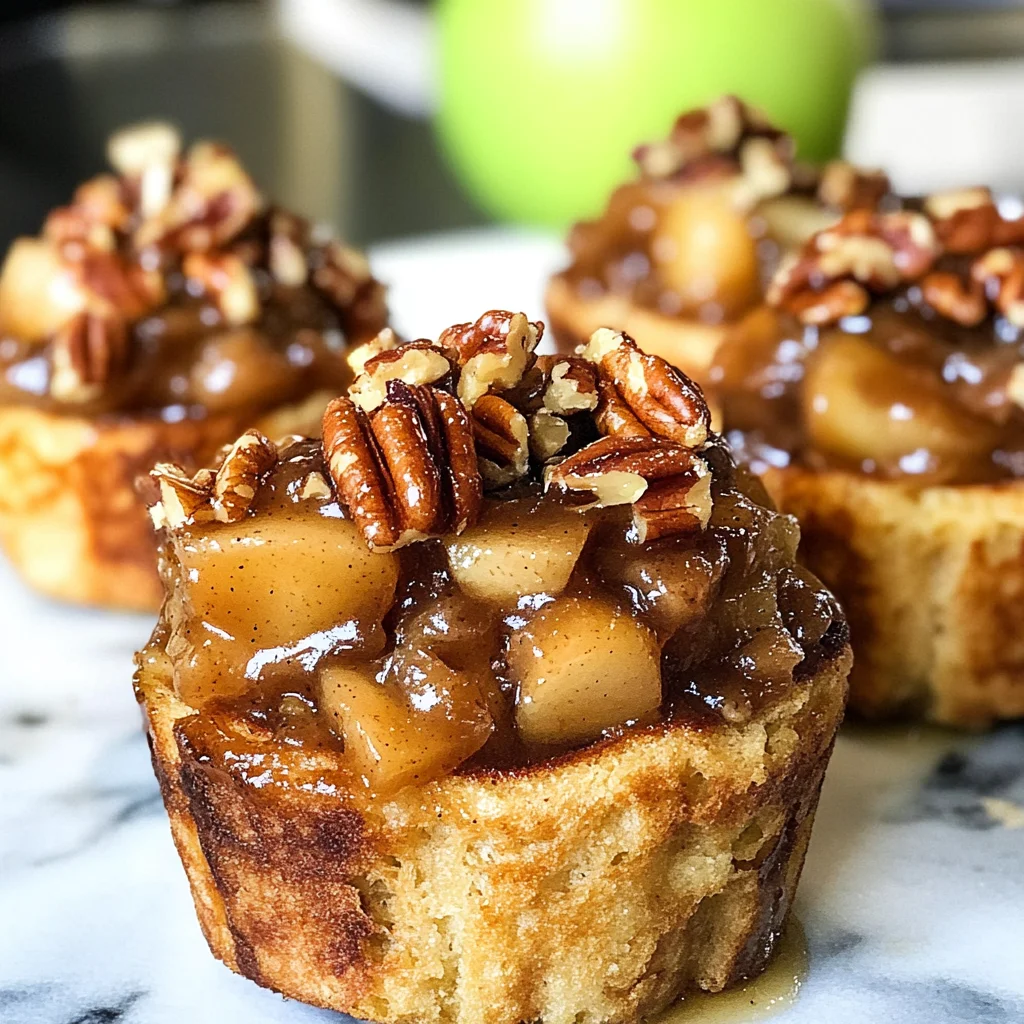 Apple Pecan French Toast Cups