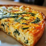 Cottage Cheese and Spinach Crustless Quiche