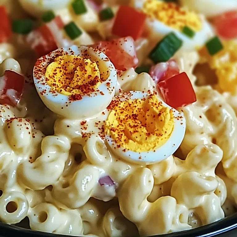 Deviled Egg Macaroni Salad
