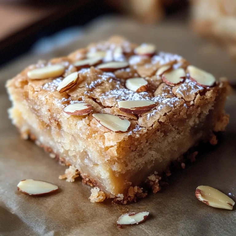 Easy Almond Croissant Blondies