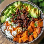 Ground Beef Hot Honey Bowl
