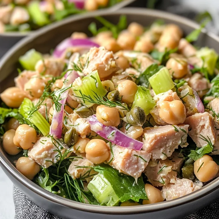 Healthy Tuna Garbanzo Bean Salad