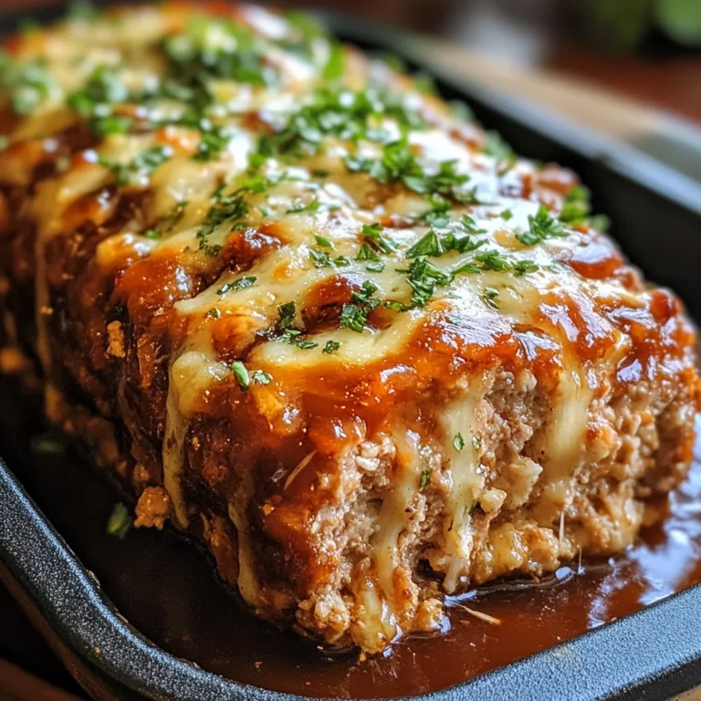 Melt-in-Your-Mouth Garlic Parmesan Chicken Meatloaf Recipe
