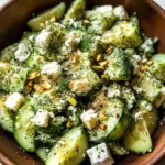 Smashed Cucumber Salad - With Feta and Dill