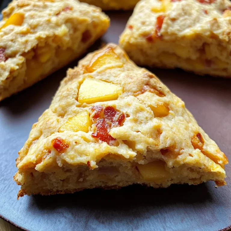 Air Fryer Apple Cheddar Bacon Scones
