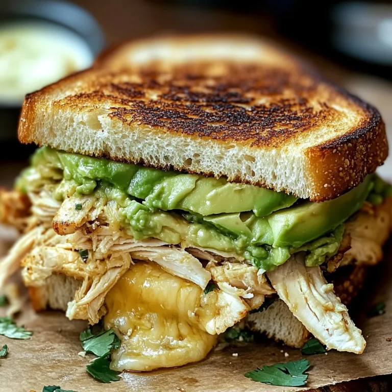 Chicken Avocado Melt Sandwich
