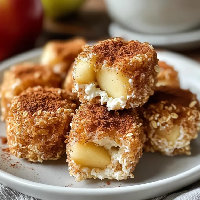 Cinnamon Apple Cottage Cheese Bites