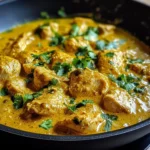Easy Homemade Chicken Korma with Flatbread or Rice