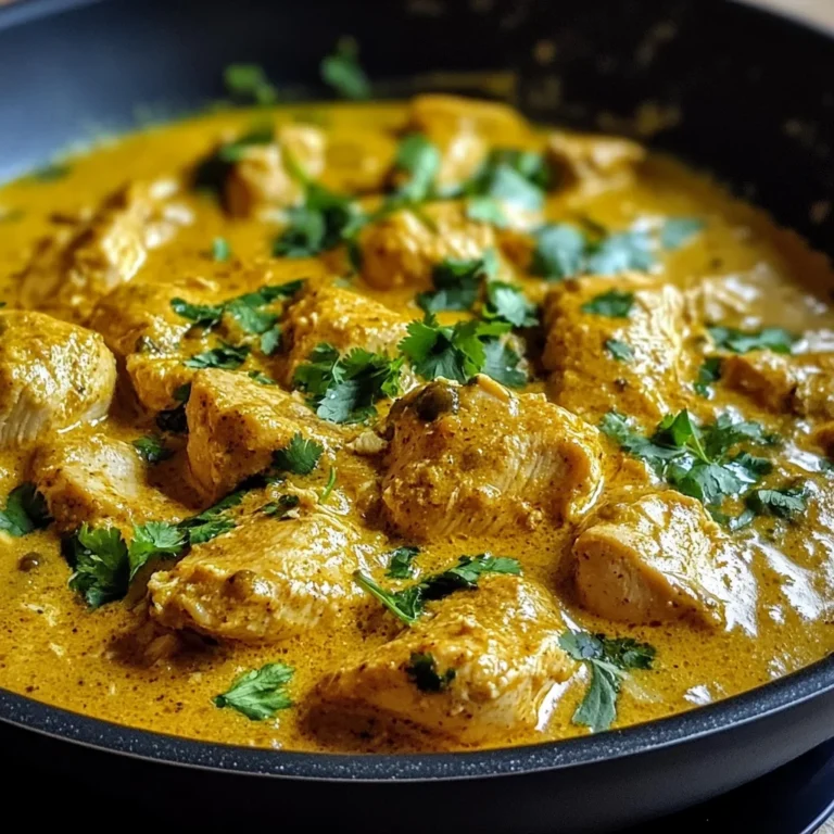 Easy Homemade Chicken Korma with Flatbread or Rice