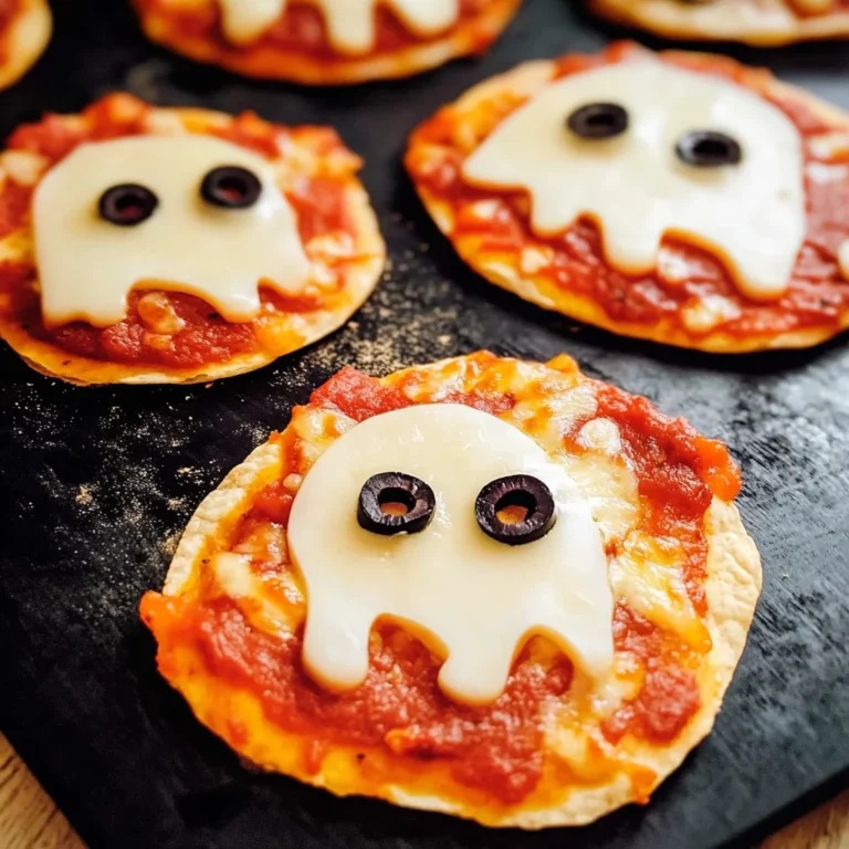 Easy Mini Halloween Pizzas