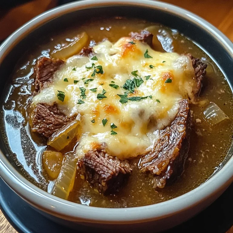 French Onion Beef Short Rib Soup
