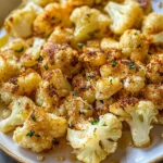 Garlic Butter Roasted Cauliflower Recipe