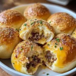 Garlic Parmesan Cheeseburger Bombs