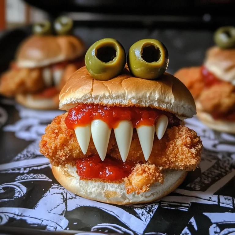 Halloween Chicken Parm Sliders