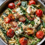 Healthy Baked Feta Orzo