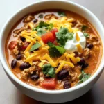 High Protein Creamy Taco Soup