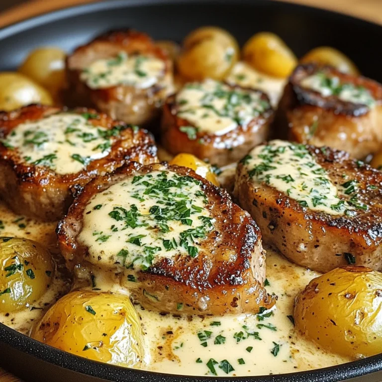 One-Pan Creamy Ranch Pork Chops and Potatoes