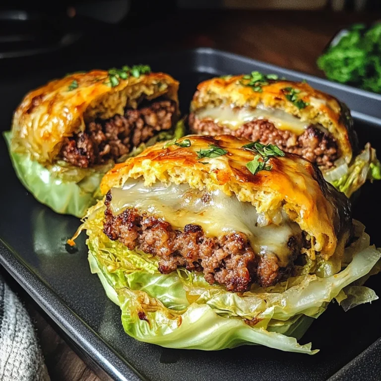 Oven-Baked Cabbage Burgers