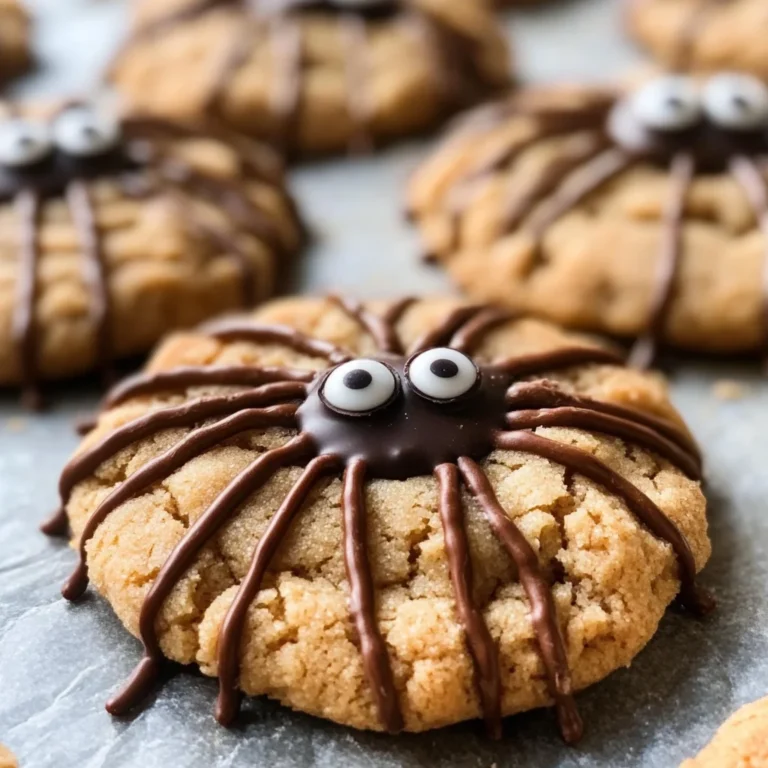 Peanut Butter Spider Cookies