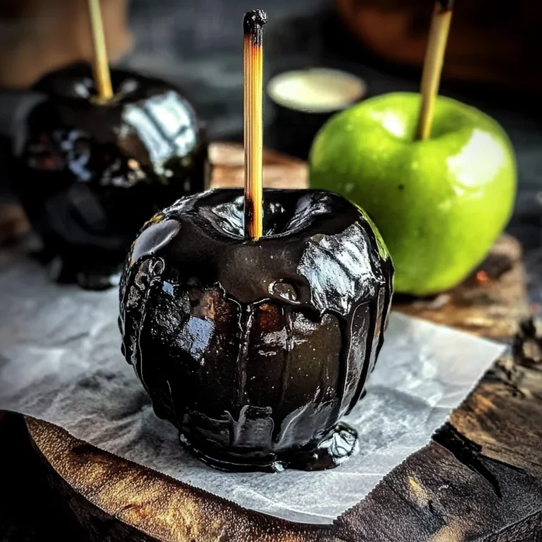 Poison Toffee Apples for Halloween