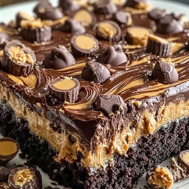 Reese’s Peanut Butter Earthquake Cake
