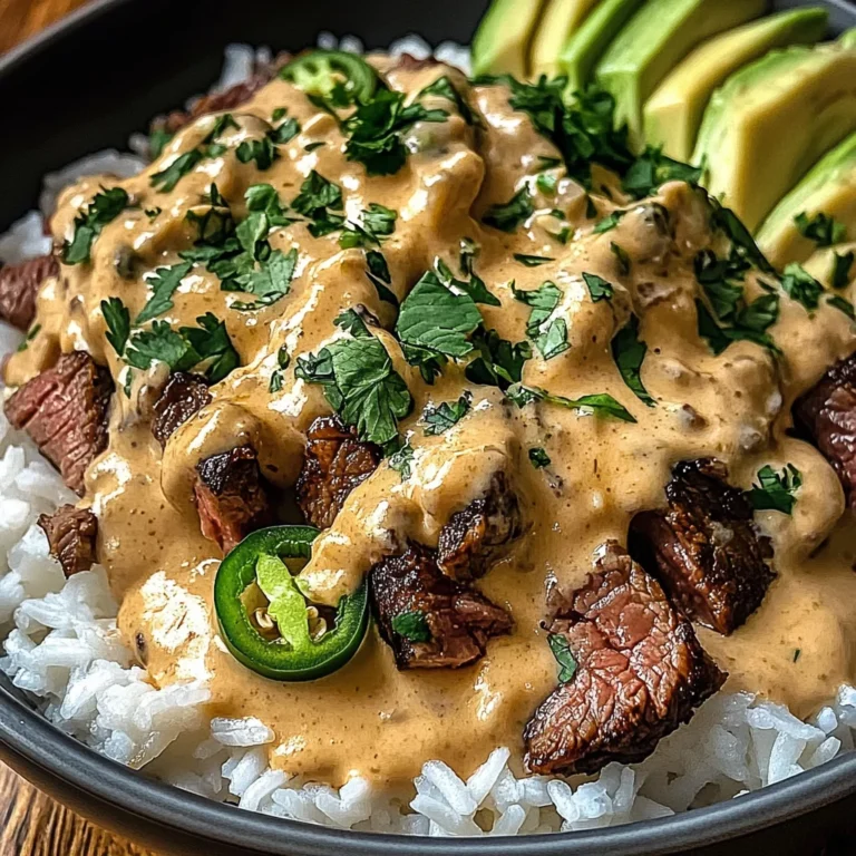 Steak Queso Rice