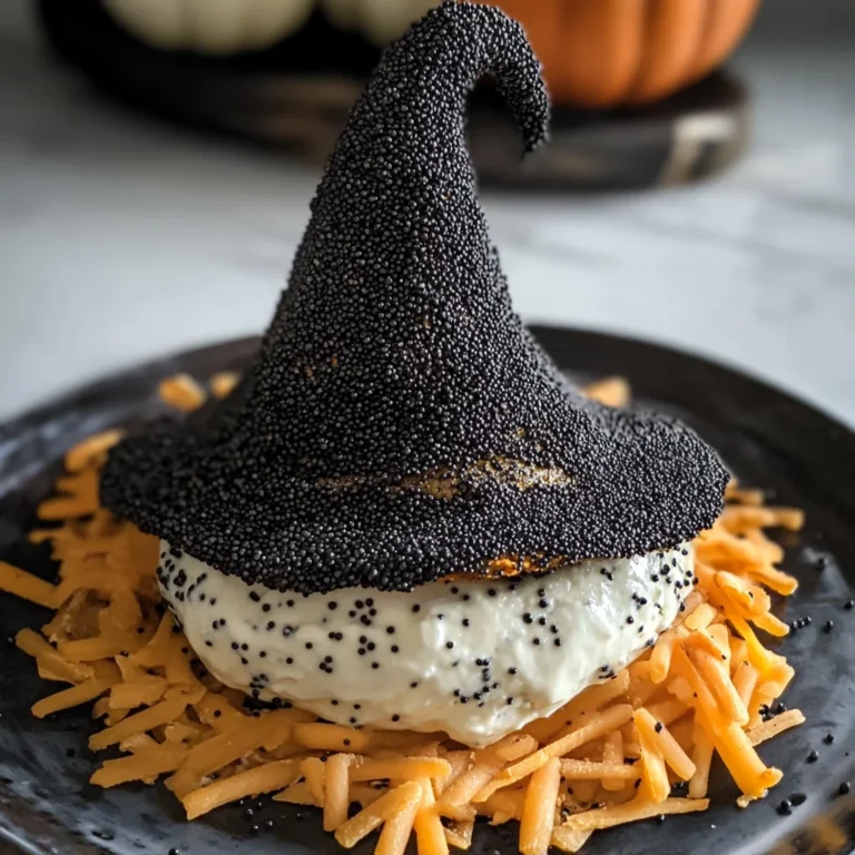 Witch Hat Halloween Cheese Ball