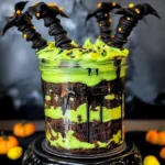 Witches Brew Halloween Cake Jars