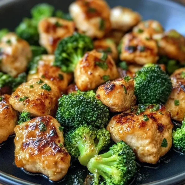 Air Fryer Chicken Bites and Broccoli