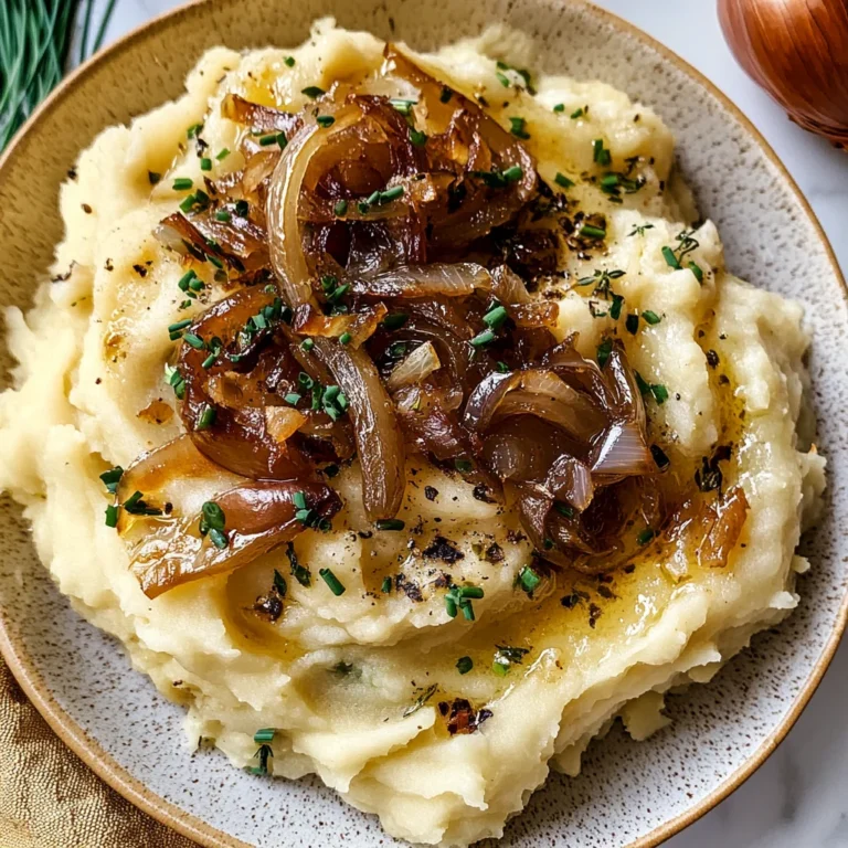 Best Ever Caramelized Onion Mashed Potatoes