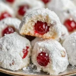 Cherry Snowball Cookies