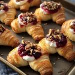 Cranberry Cream Cheese Crescent Bites