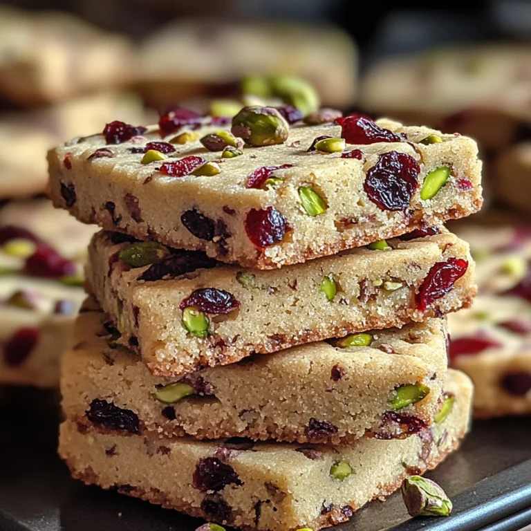 Cranberry Pistachio Shortbread Cookies: A Festive Delight for the Holidays