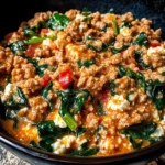 Creamy Ground Turkey & Spinach Protein Bowl