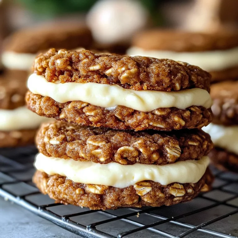 Gingerbread Oatmeal Cream Pies
