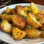 Greek Lemon Garlic Roasted Potatoes
