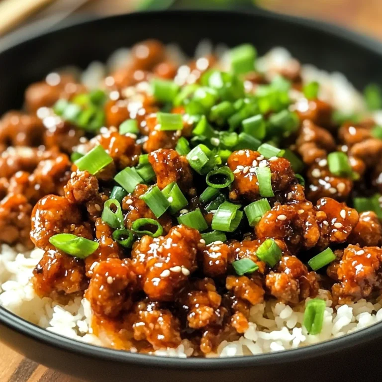 Honey Garlic Ground Turkey Recipe