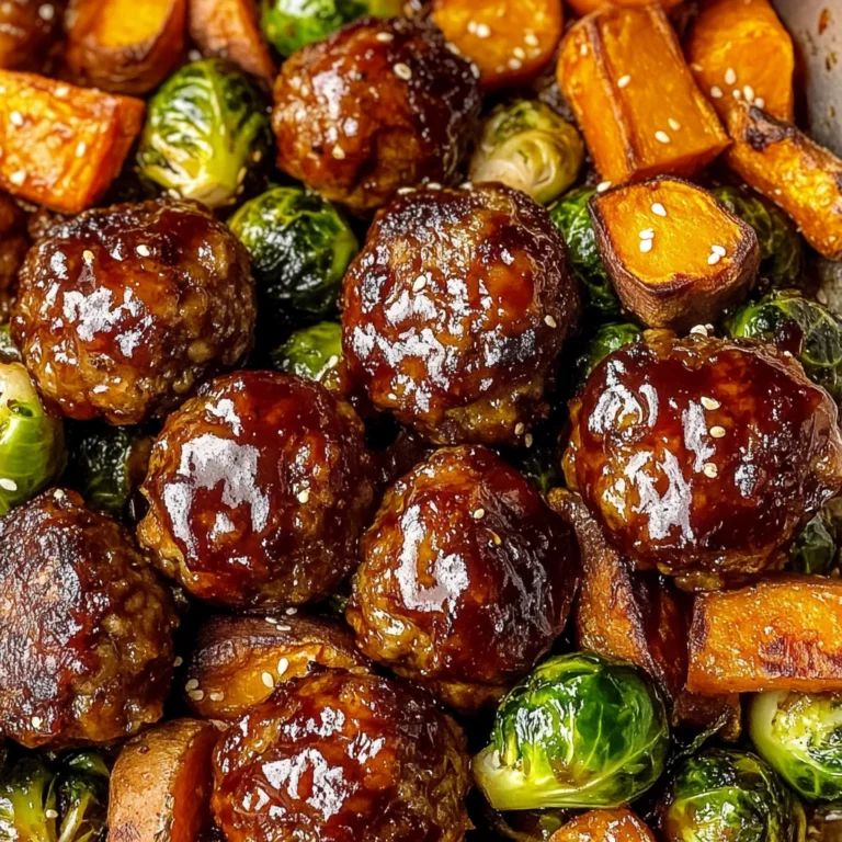 Korean BBQ Meatballs and Vegetables