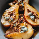 Roasted Pears with Blue Cheese, Walnuts and Honey Recipe