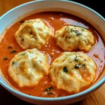 Tomato Dumpling Soup
