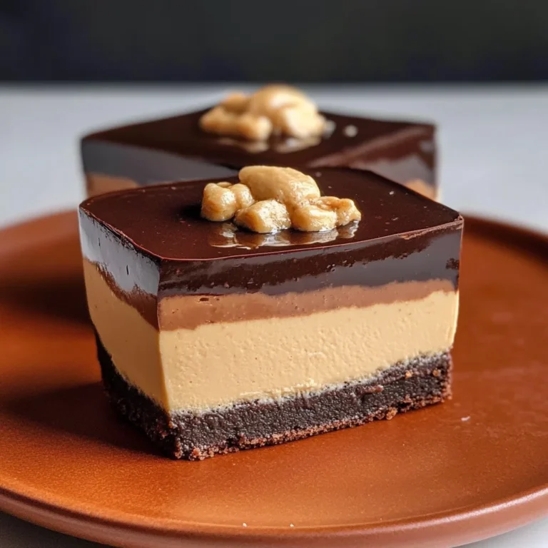 Vegan Peanut Butter Mousse (with a Chocolate Ganache!)