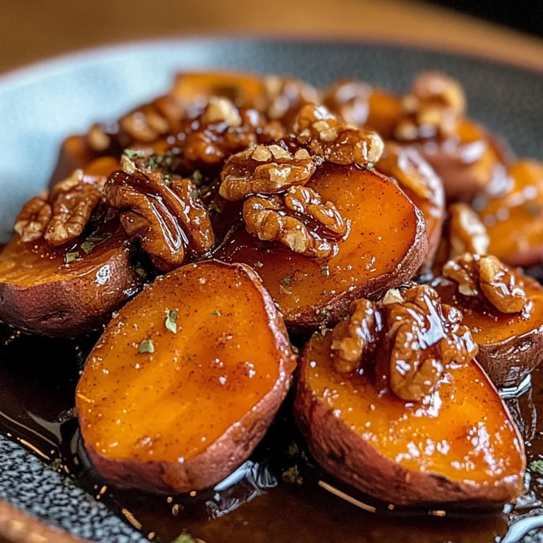 Walnut Maple Roasted Sweet Potatoes
