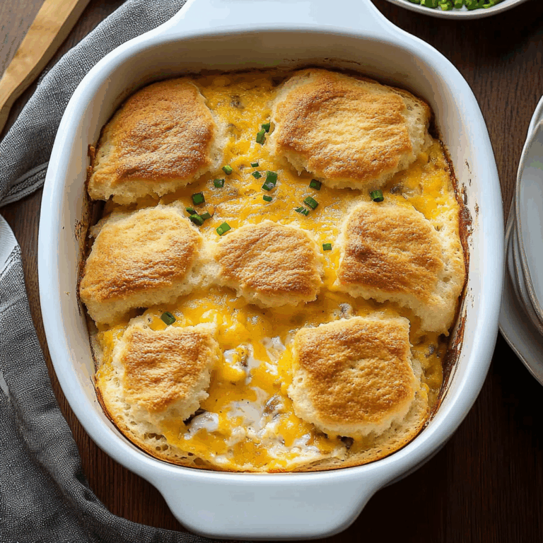 Cheddar Bay Biscuit Egg Breakfast Casserole